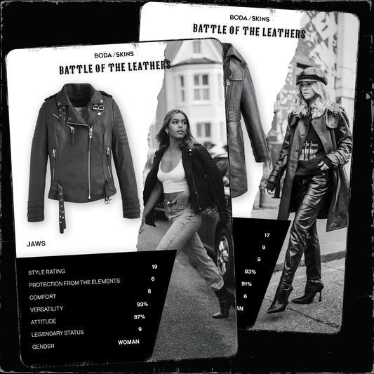 BODA's Battle Of The Leathers: Jaws Vs. BODA Trench