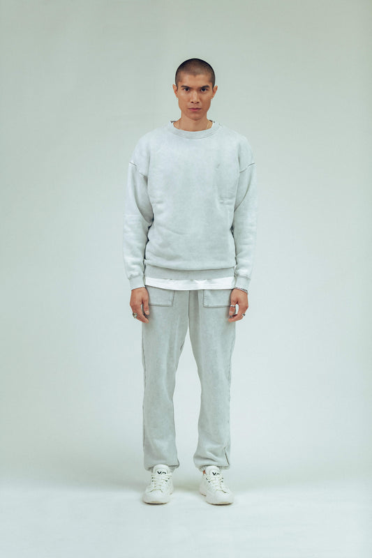 530 Washed Stone Grey Sweatshirt (Man)